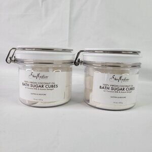 2 Pk Shea Moisture Virgin Coconut Oil Bath Sugar Cubes 7.5 oz ea